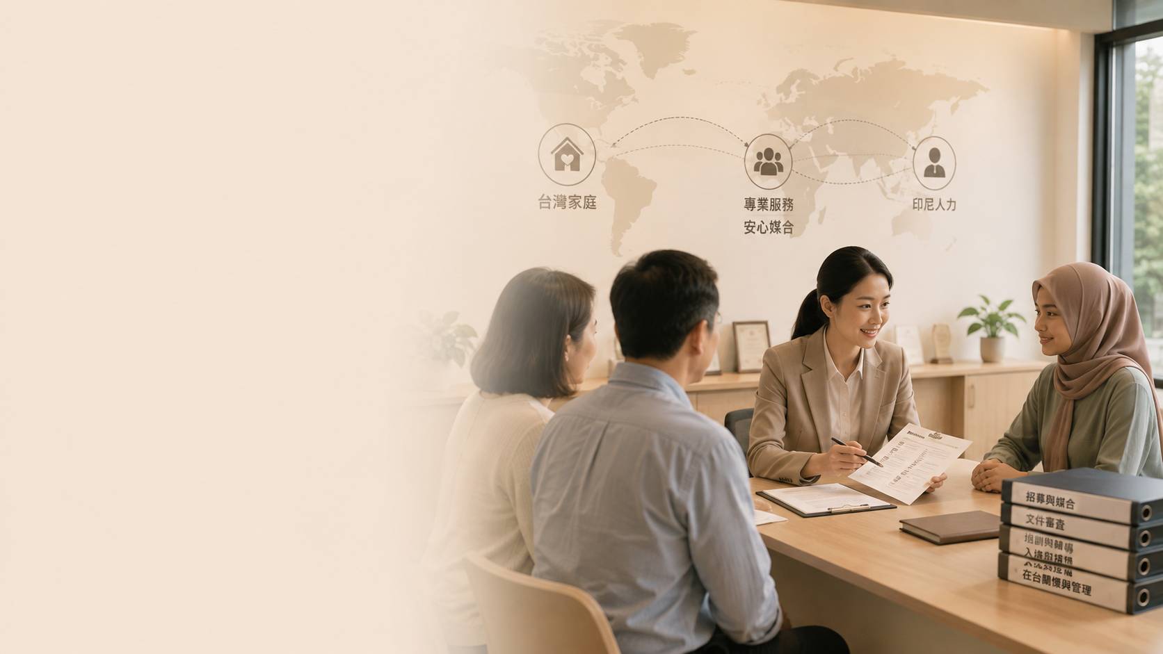 台灣家庭與跨國工作者之間的相遇